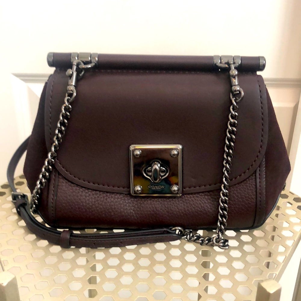 Coach Crossbody- Deep Burgundy